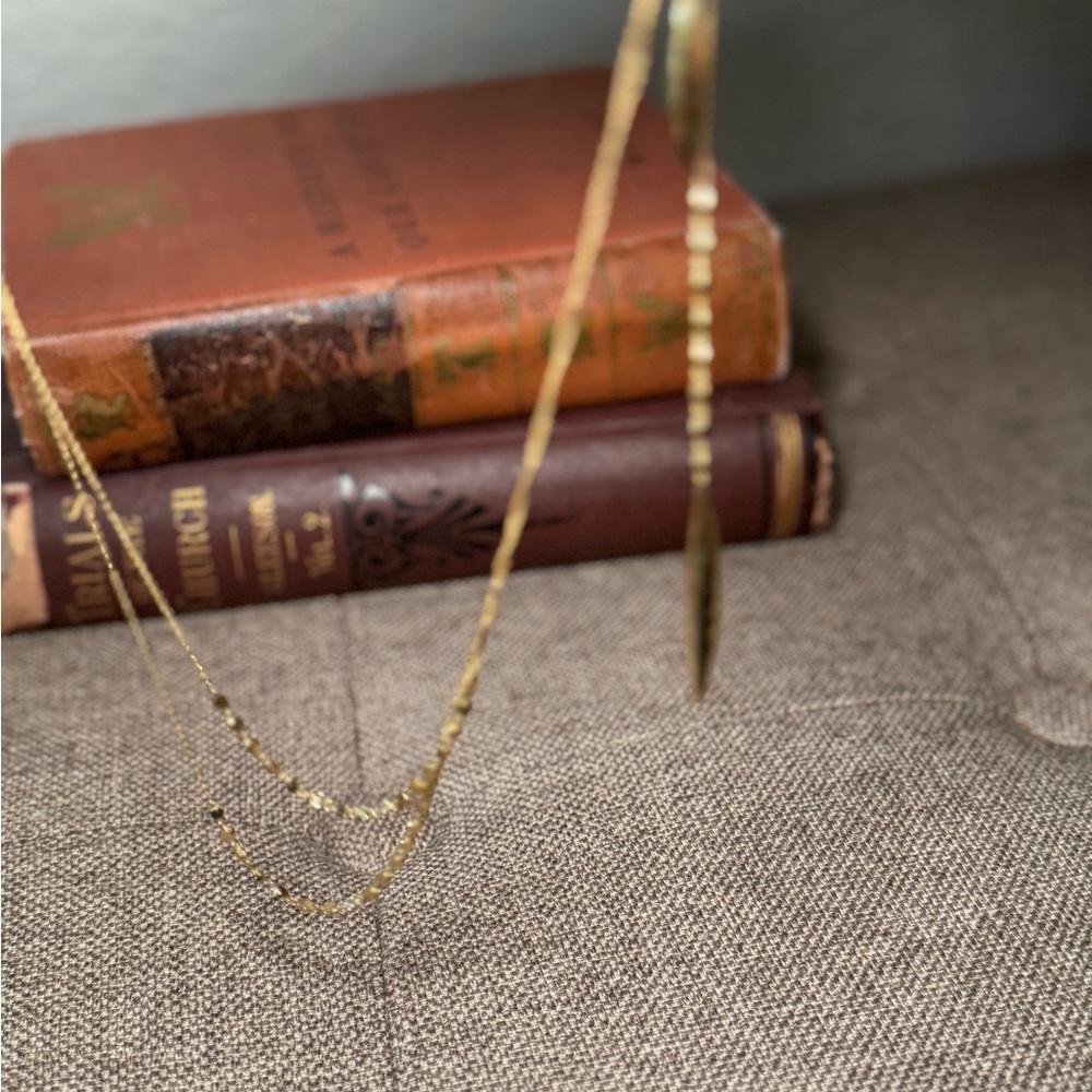 Laguna Lariat Gold Necklace